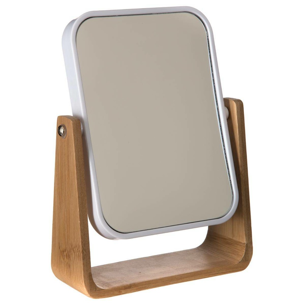 5five - miroir 16x22cm bambou naturéo blanc