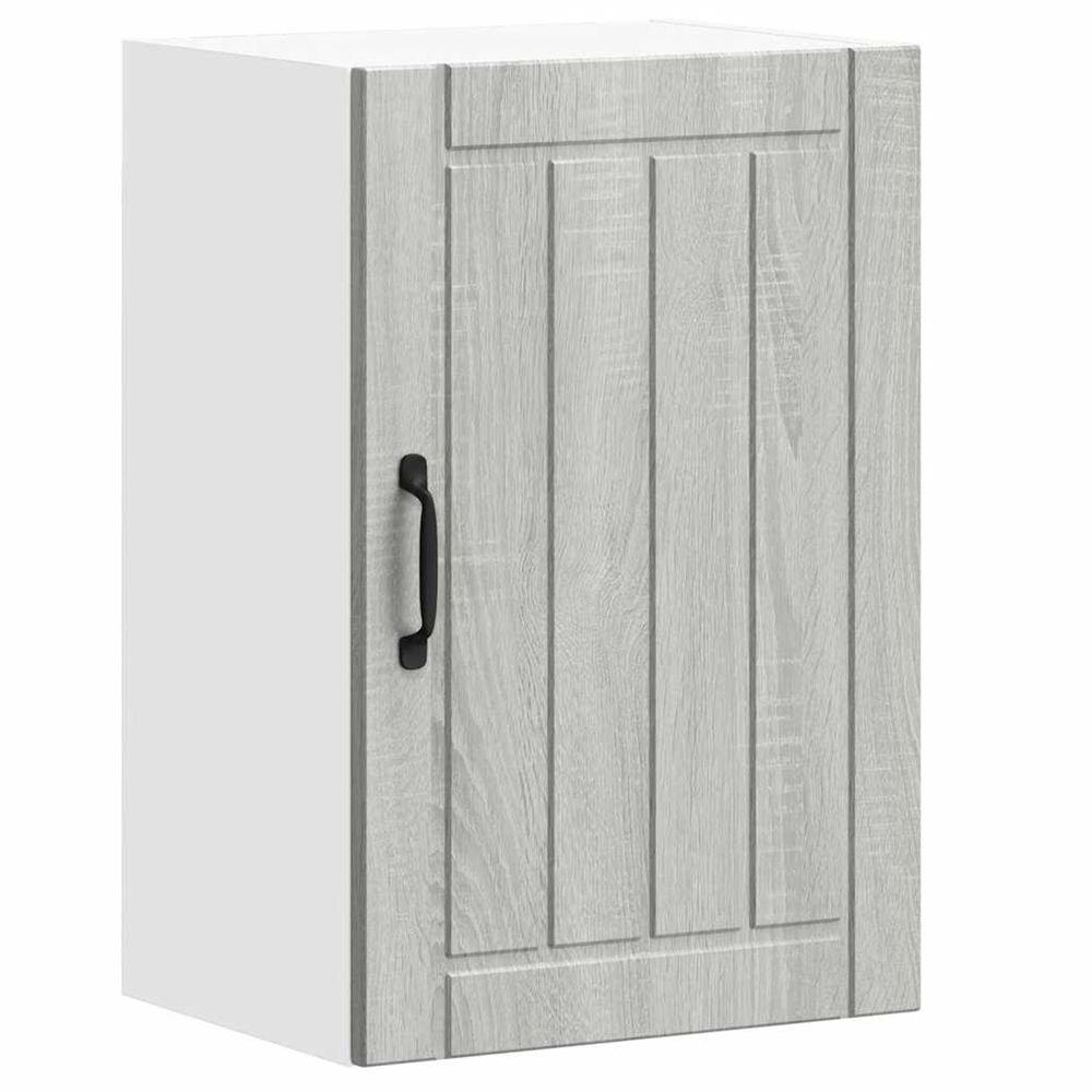 Armoire murale de cuisine lucca sonoma gris bois ingénierie