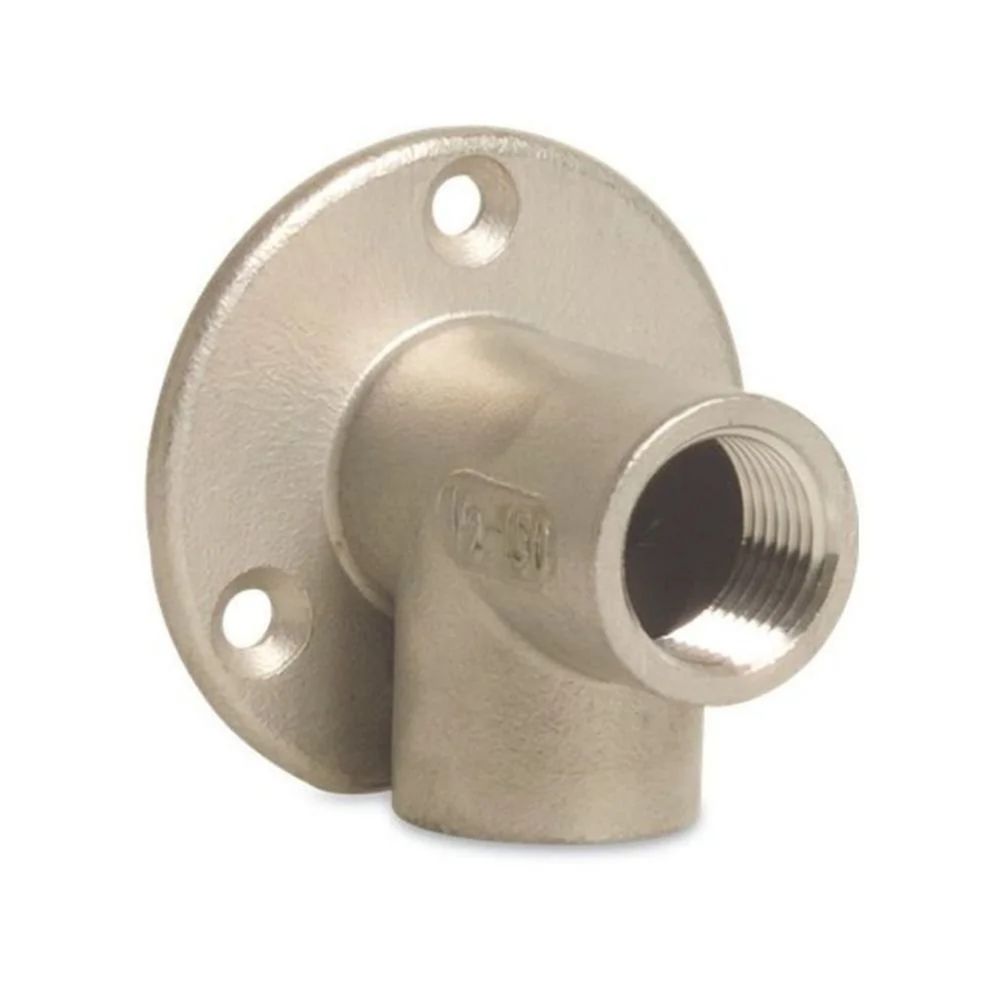 Raccord inox fileté, coude 90° mural 3/4 pouce, angle v2a