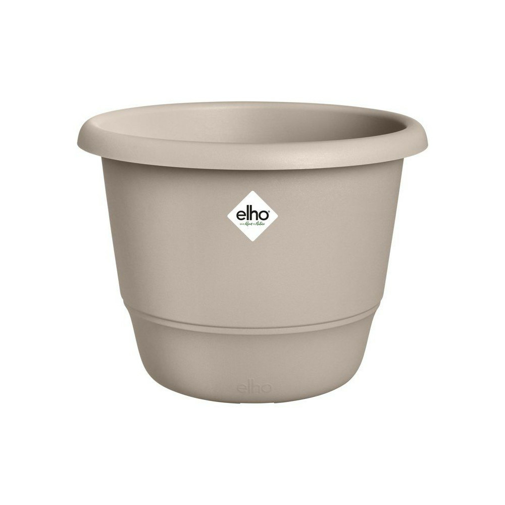 Pot de fleur rond - elho - amiga rond 55 - 55 l - ø 55 x h 51 cm - beige - extérieur