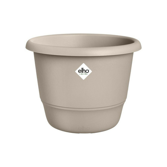 Pot de fleur rond - elho - amiga rond 55 - 55 l - ø 55 x h 51 cm - beige - extérieur
