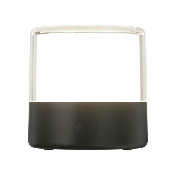 Lampe de table sans fil bolo noir plastique h10cm