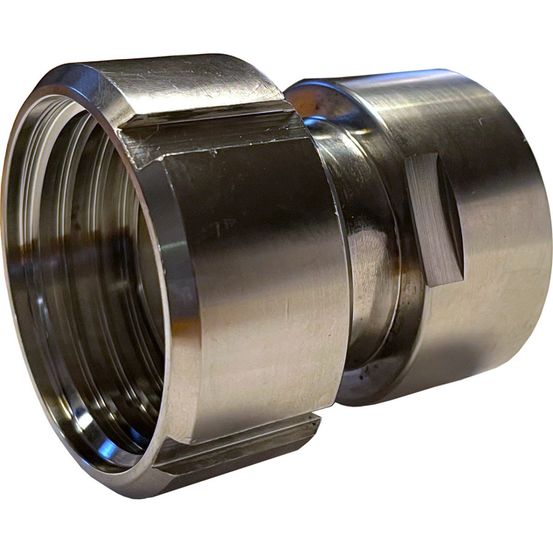 Raccord femelle s60x6 - femelle bsp en inox 316 pour ibc 1000 litres - 1''1/2