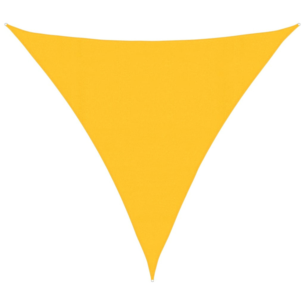 Voile d'ombrage 160 g/m² triangulaire jaune 4,5x4,5x4,5 m pehd