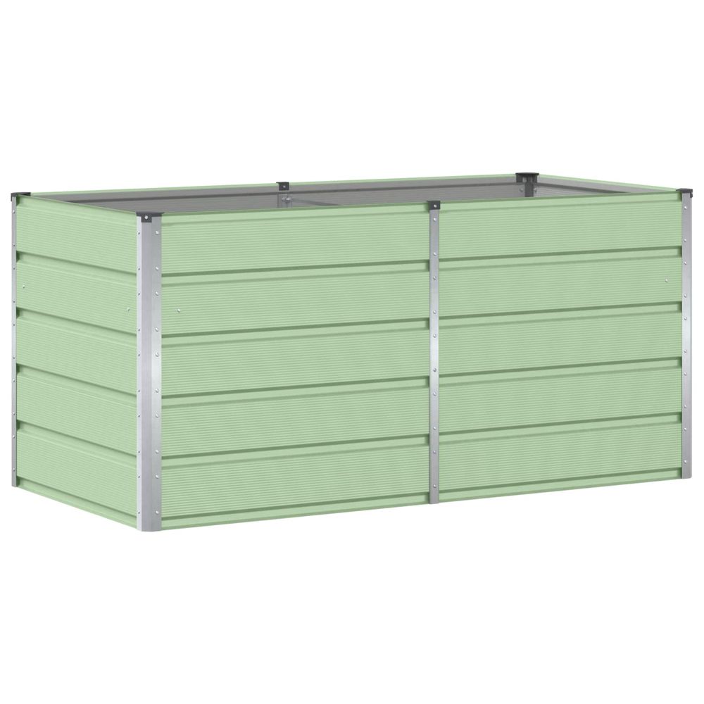 Jardinière vert 160 x 80 x 75 cm acier