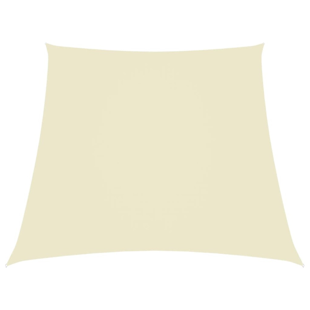 Voile toile d'ombrage parasol tissu oxford trapèze 2/4 x 3 m crème