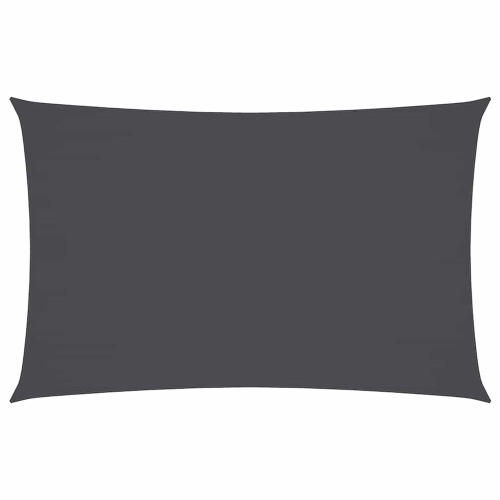 Voile de parasol tissu oxford rectangulaire 3,5x5 m anthracite