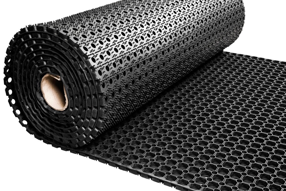 Tapis annulaire en caoutchouc en rouleau - épaisseur 22 mm - largeur 120 cm