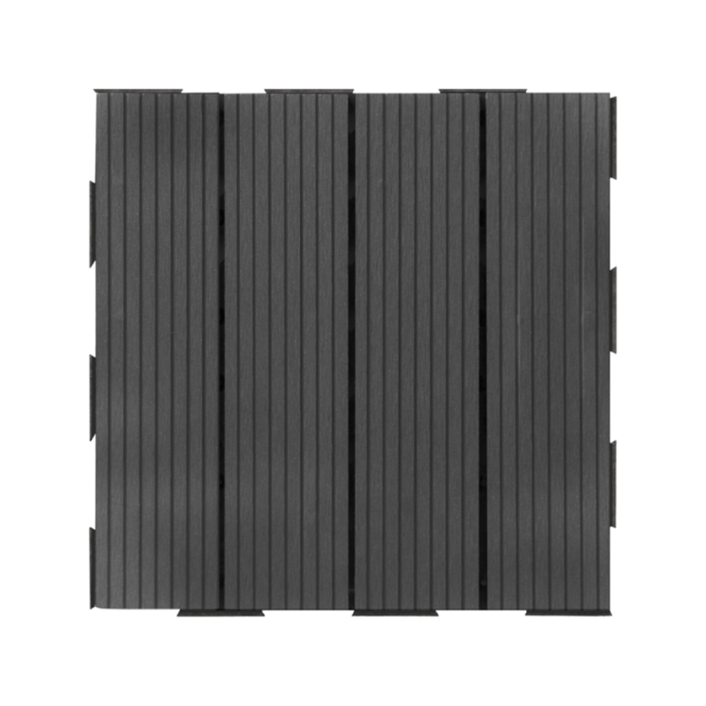 Dalle en composite snap & go (lot de 4) - gris 30 x 30 cm