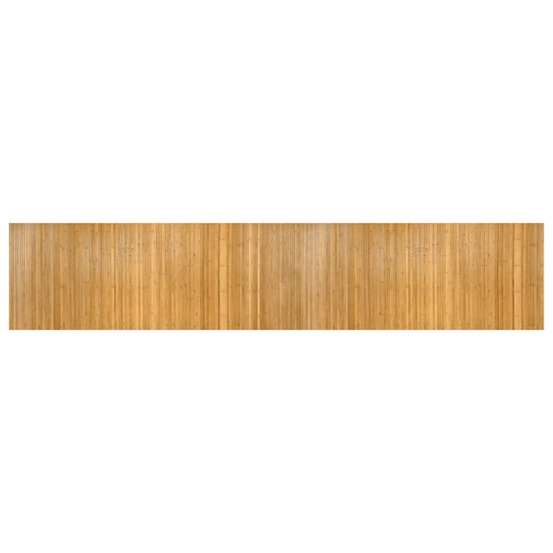 Tapis rectangulaire naturel 80x400 cm bambou