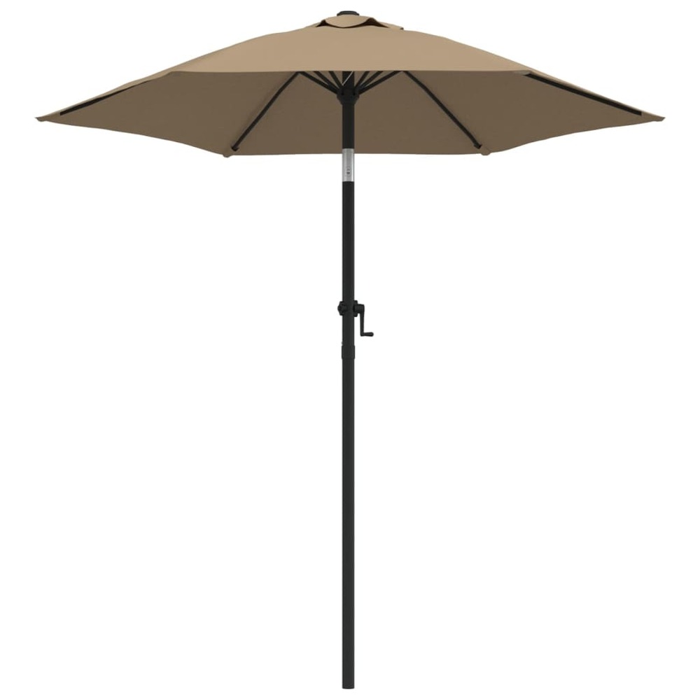Parasol 200 x 211 cm aluminium taupe