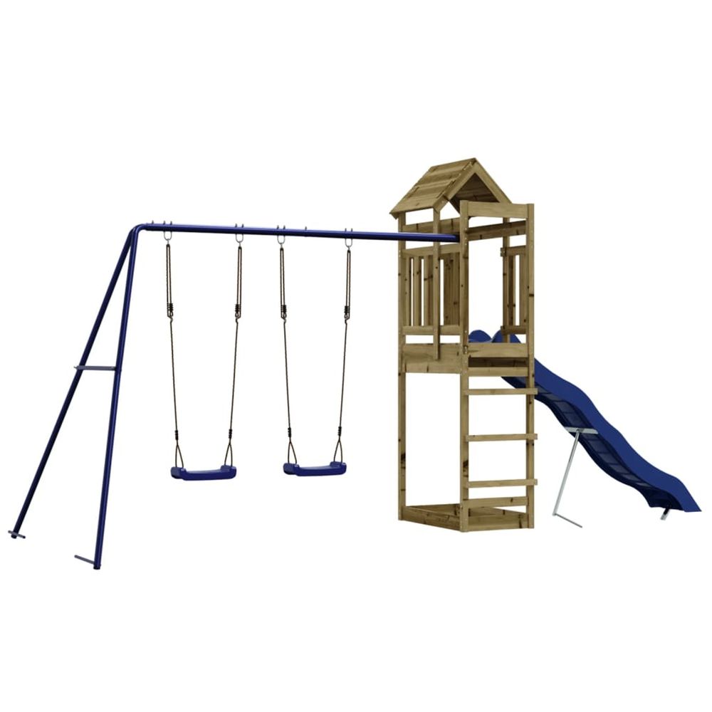 Aire de jeux d'extérieur bois de pin imprégné