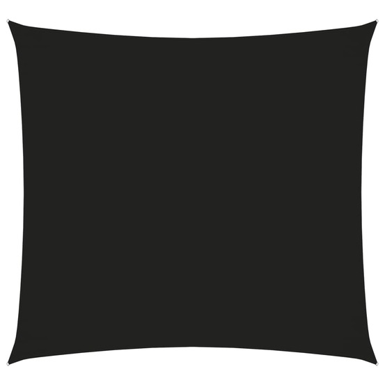 Voile toile d'ombrage parasol tissu oxford carré 6 x 6 m noir