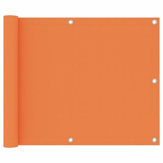 Écran de balcon orange 75x600 cm tissu oxford