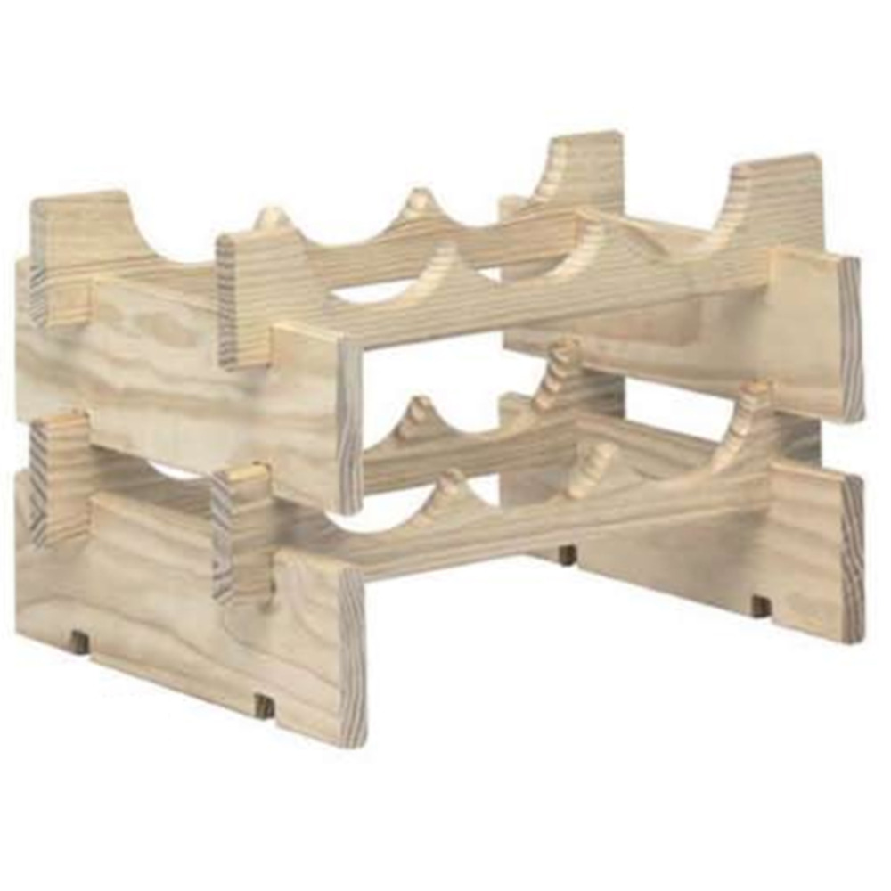 Casier bois 6 bouteilles - merlot-6