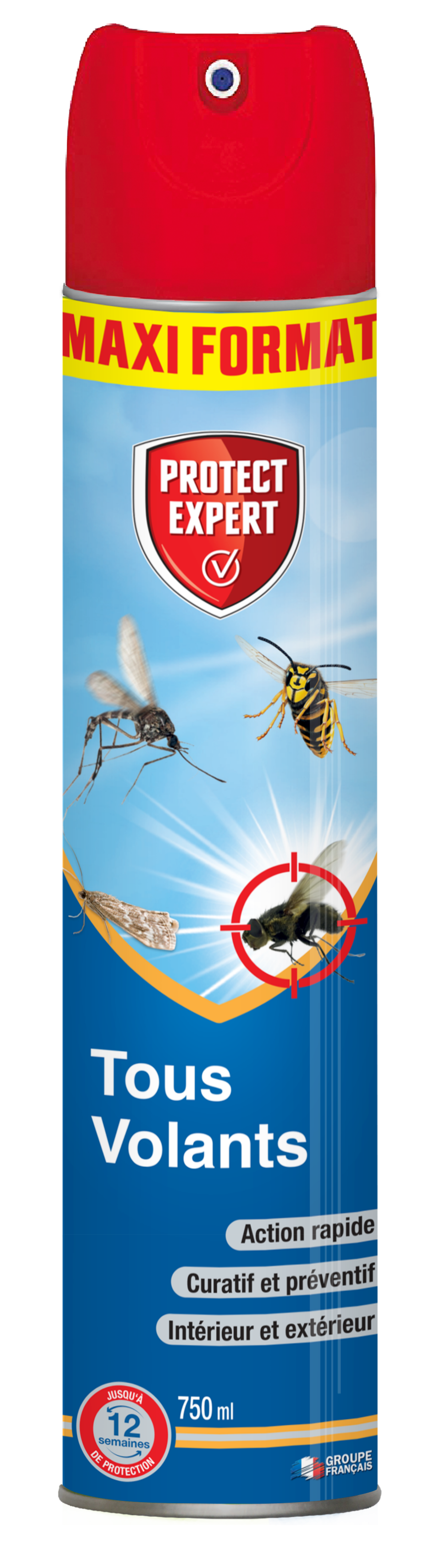 Anti insectes volants - action choc & rapide - intérieur & extérieur - 750ml