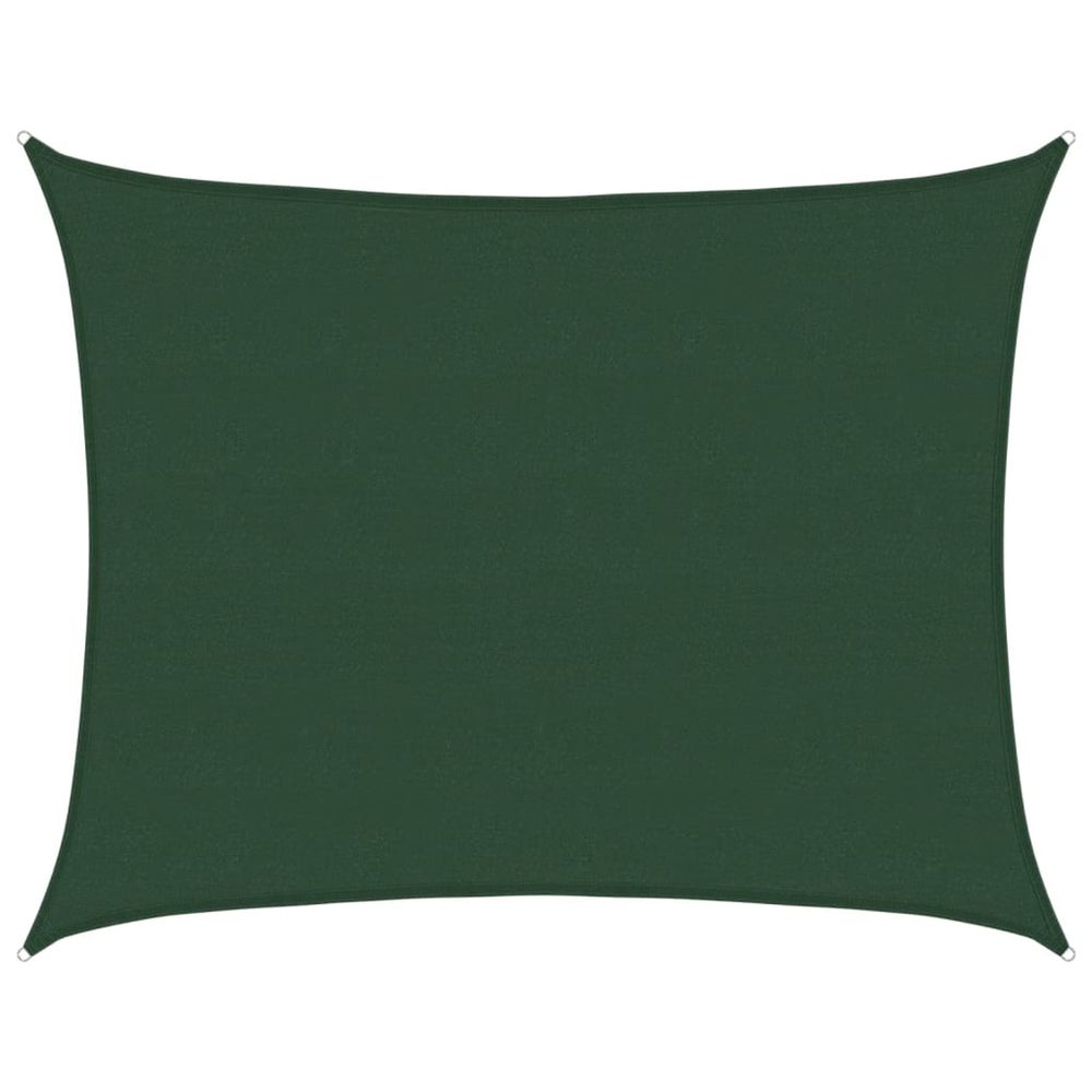 Voile d'ombrage 160 g/m² vert foncé 6x8 m pehd
