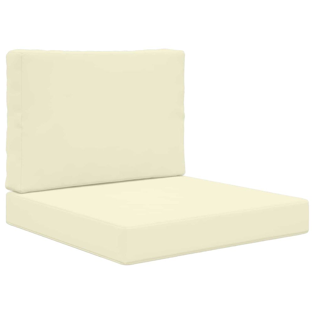 Coussin de canapé d'extérieur polyester crème 60 x 60 cm