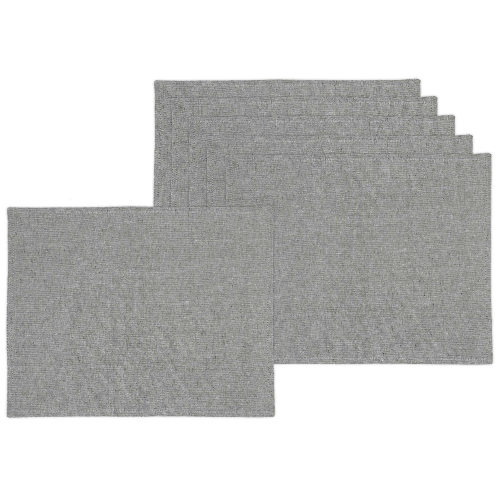 Set de table en coton black forest 35 x 45 cm (lot de 6) gris