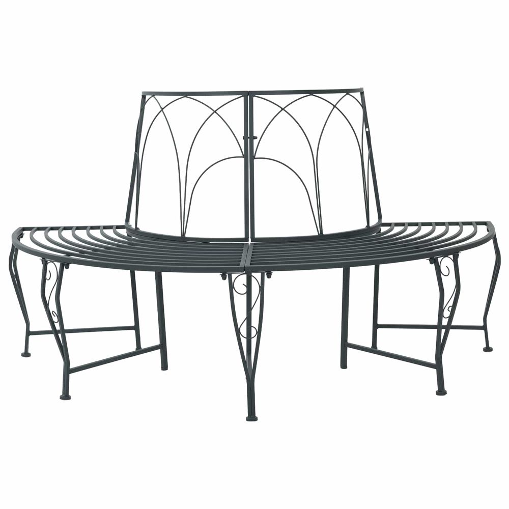 Banc d'arbre 4-nombre de places 160 x 80 x 89 cm acier