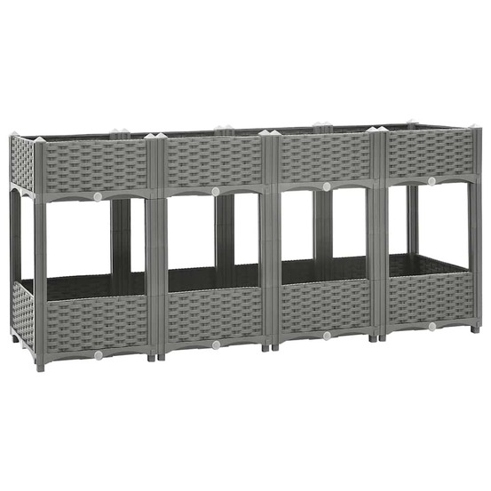 Lit surélevé 160x40x71 cm polypropylène