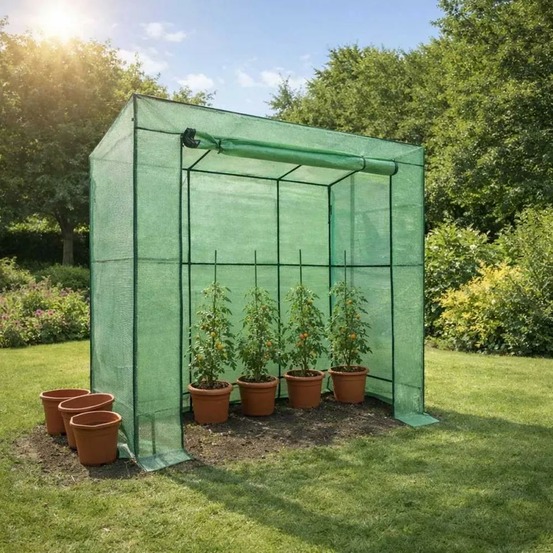 Serre à tomates jardin 79 x 200 x 169 cm