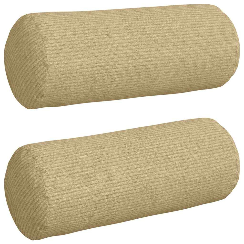 Coussins d'accent 2 pcs vert gris ø 15 x 40 cm