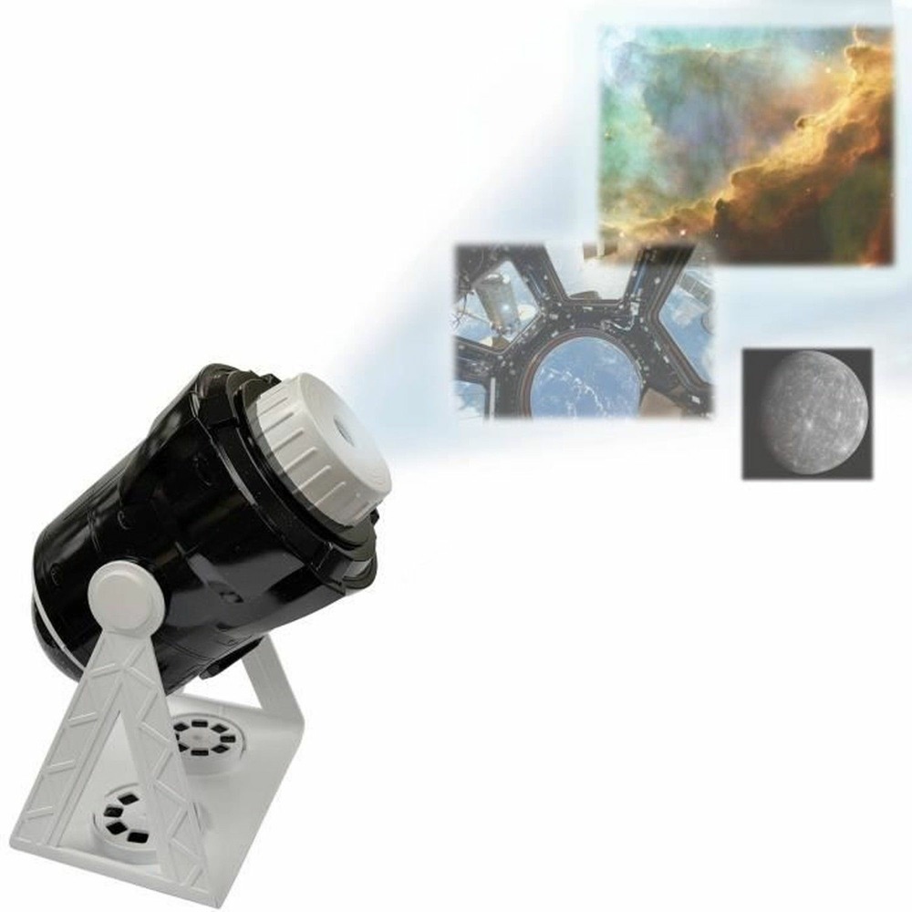 Projecteur planetarium 360° parlant 24 projections, carte des constellations et livret fr-en