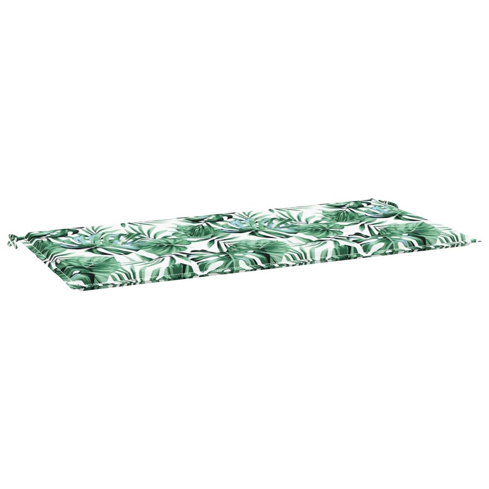 Tapis de chaise tissu oxford motif feuilles 100 x 50 x 3 cm