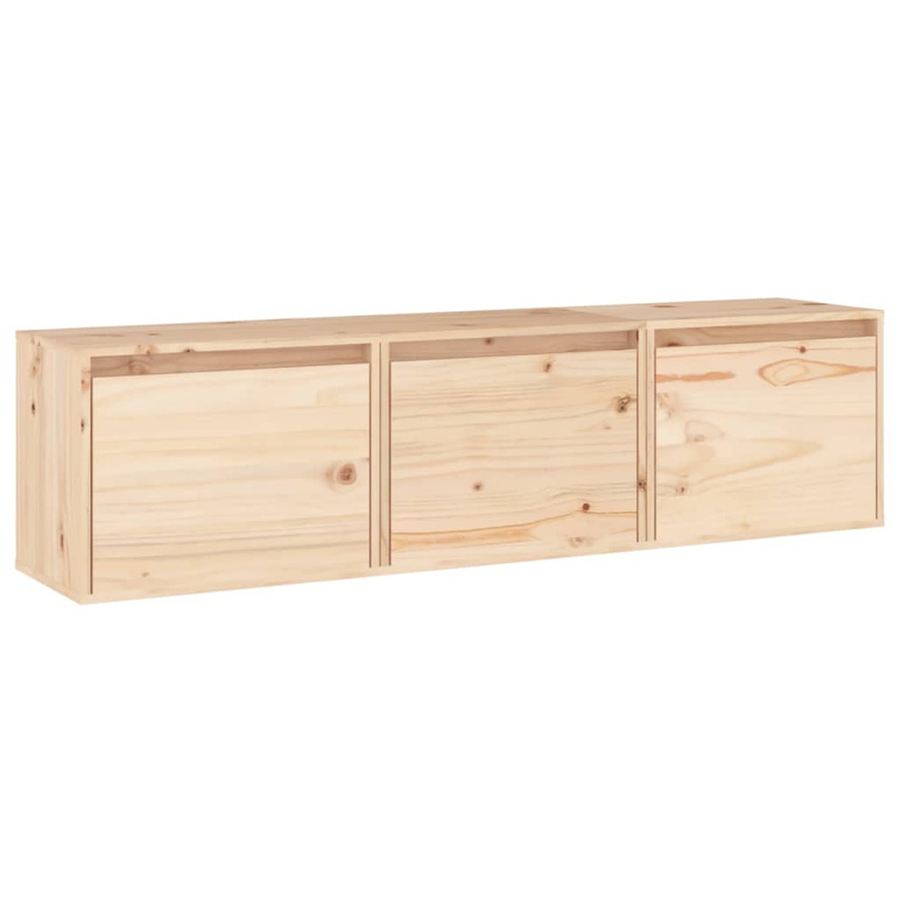Meubles tv 3 pcs bois massif de pin