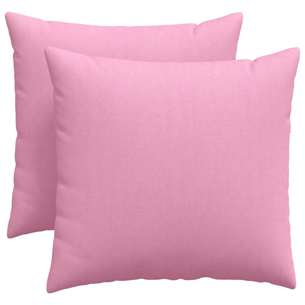 Coussins de canapé 2 pcs rose 50 x 50 cm tissu