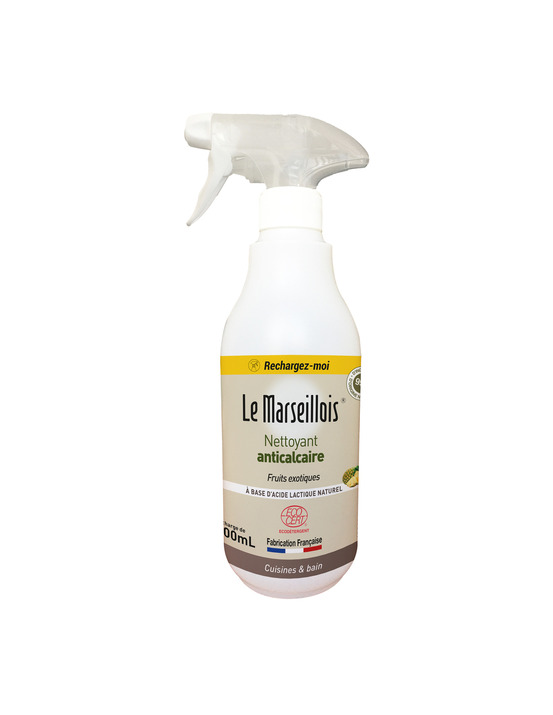 Nettoyant anti-calcaire flacon vide 500ml - le marseillois
