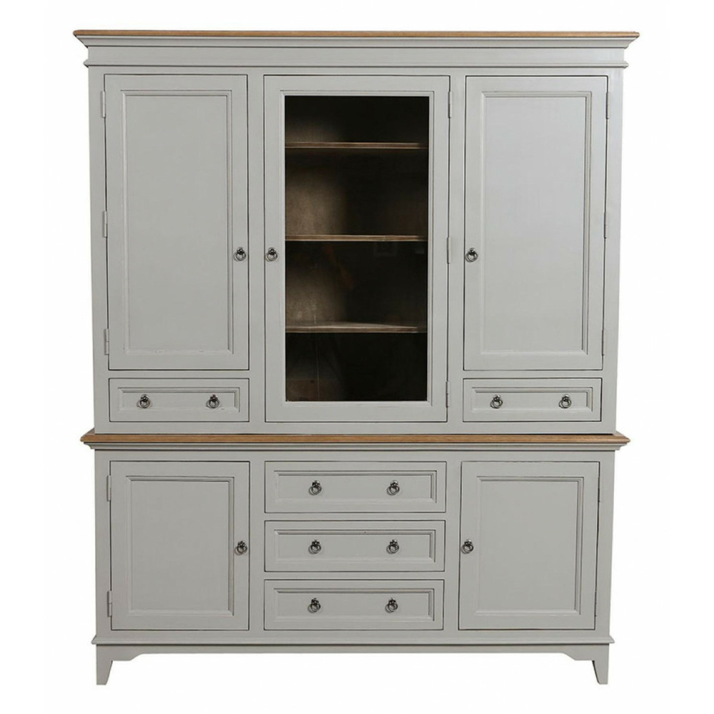 Buffet 5 portes 5 tiroirs bois beige - esquisse interior's