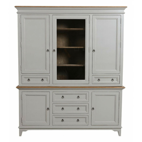 Buffet 5 portes 5 tiroirs bois beige - esquisse interior's