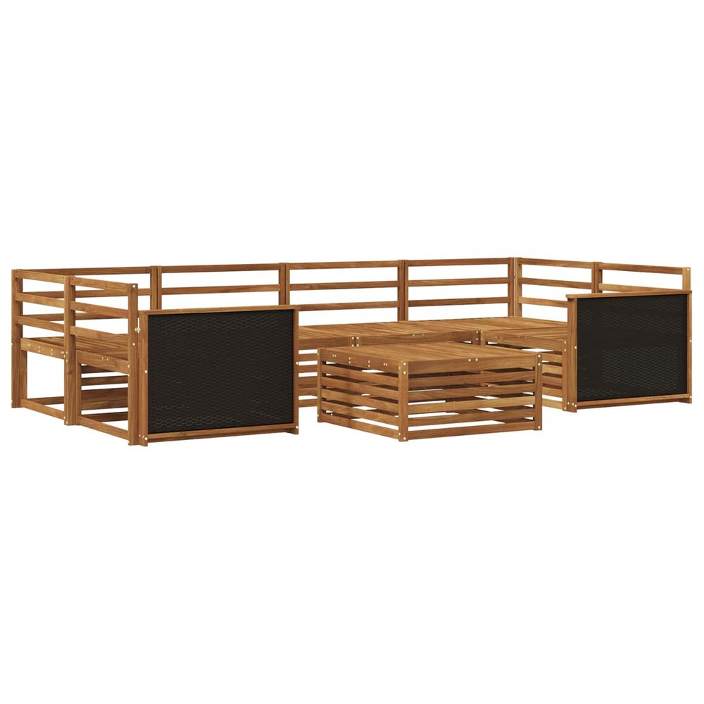 Ensemble de canapés d'extérieur 7 pc naturel