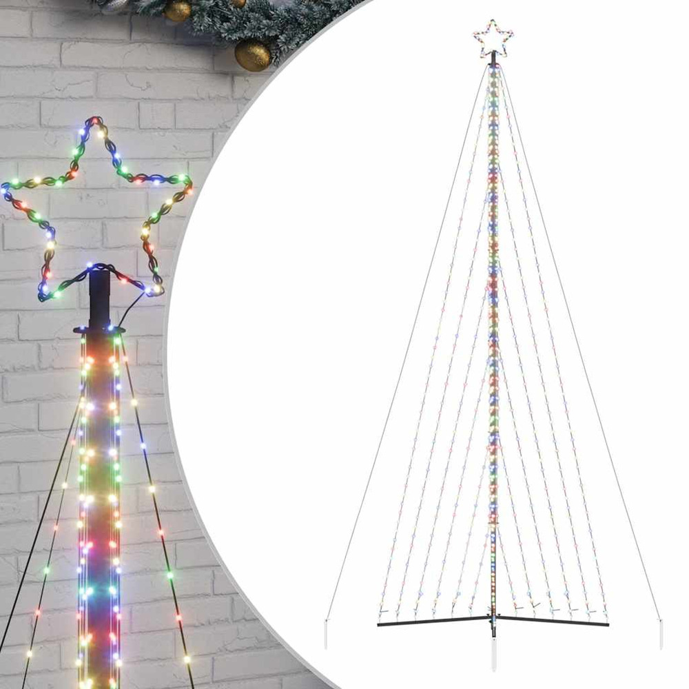 Sapin de noël à led 789 led colorées 476 cm