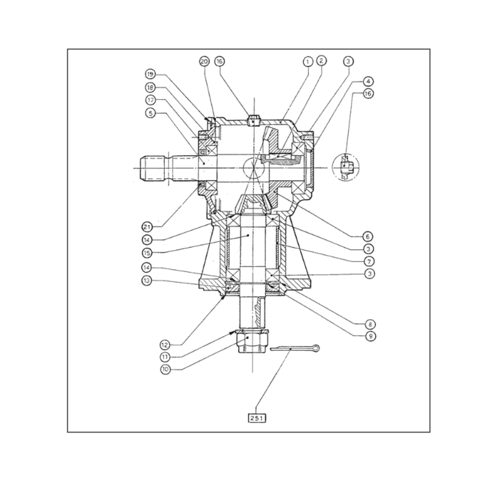 Boitier de renvoi d'angle delmorino