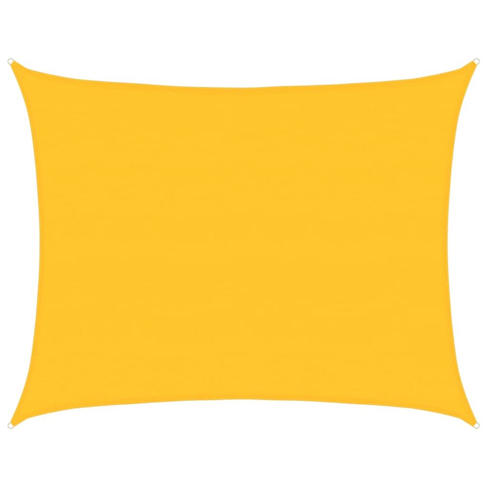 Voile d'ombrage 160 g/m² rectangulaire jaune 6x8 m pehd