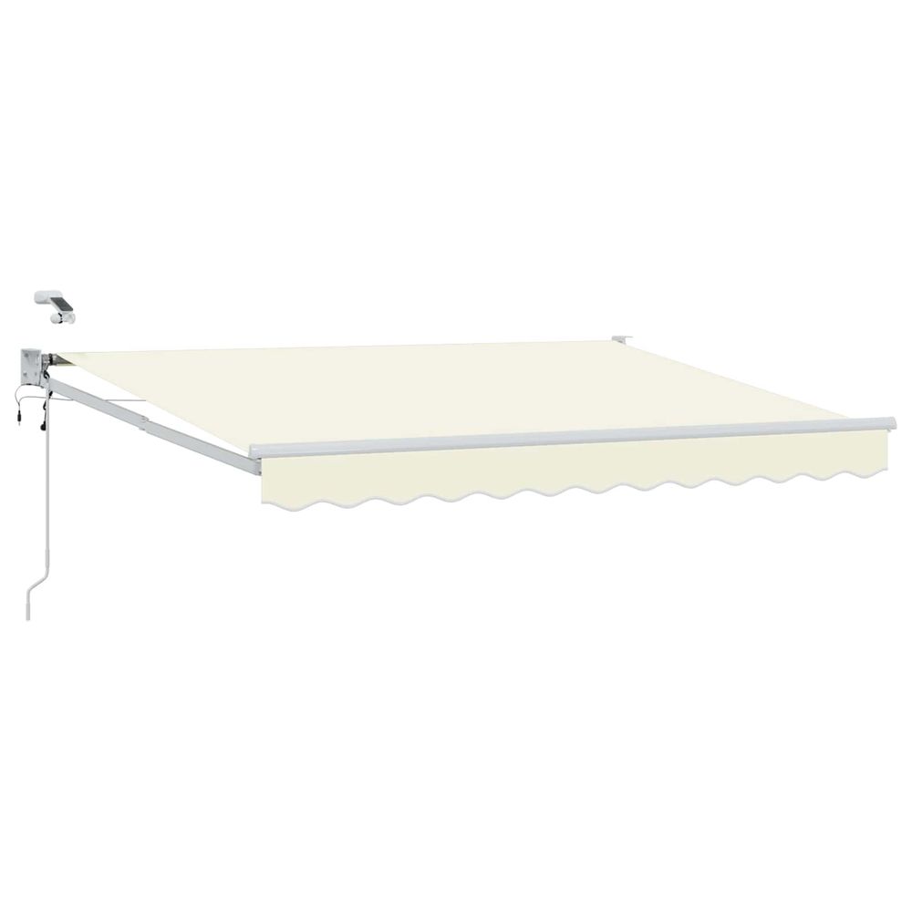 Auvent rétractable électrique crème 3,5 x 2,5 m