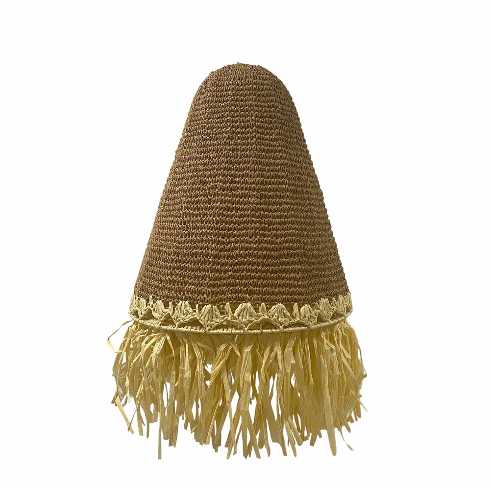 Abat-jour paloma beige herbe marine d40 cm