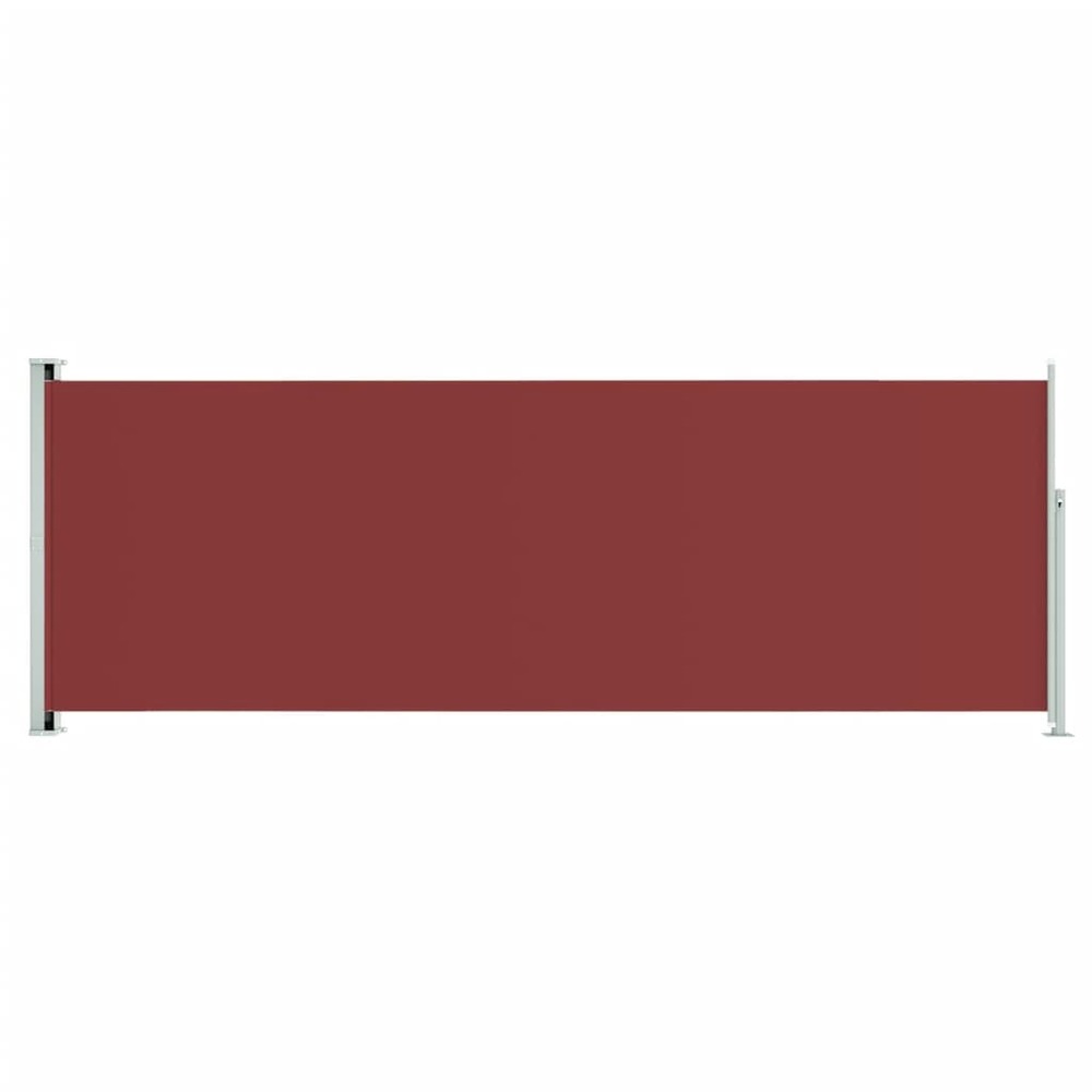Auvent latéral rétractable de patio 220x600 cm rouge