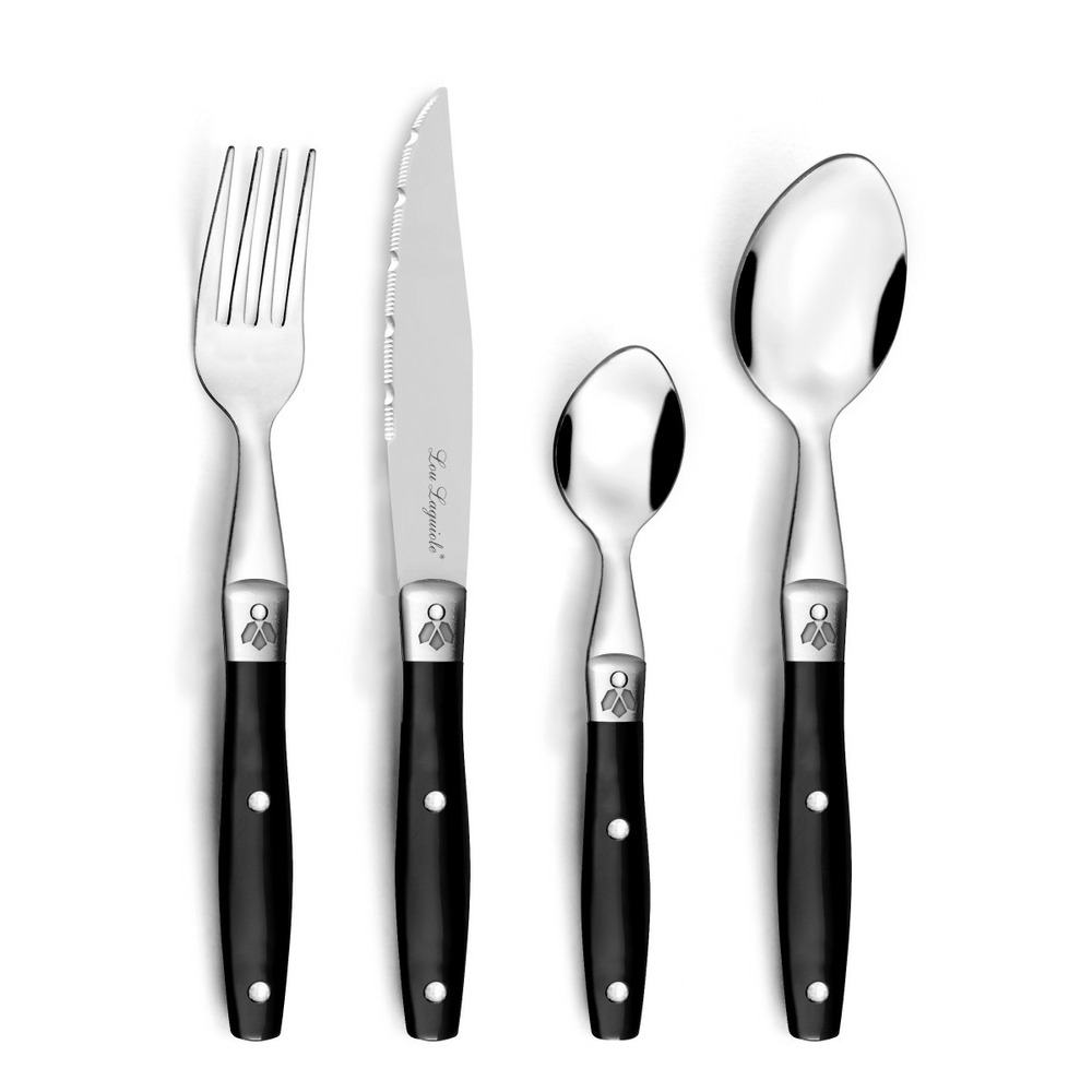 Comptoir noir - ménagère 24 pièces