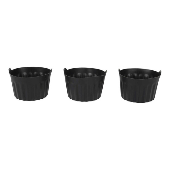 Lot de 3 moules de cuisson rond