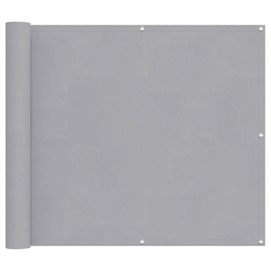 Écran de balcon gris clair 100 x 500 cm tissu oxford