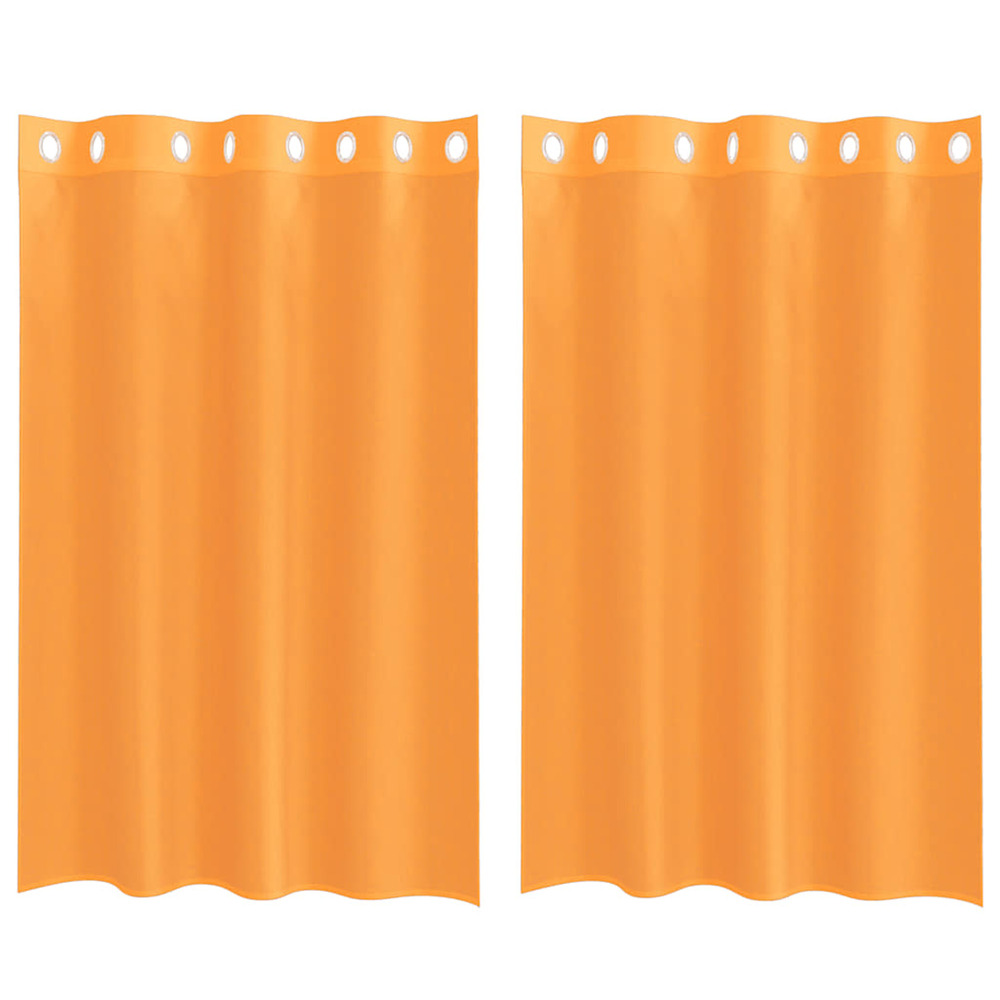 Rideaux en voile avec œillets 2 pcs orange 140x175 cm
