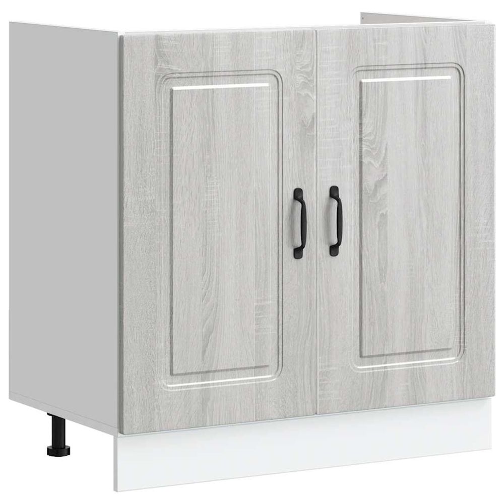 Meuble bas pour évier kalmar chêne sonoma bois ingénierie