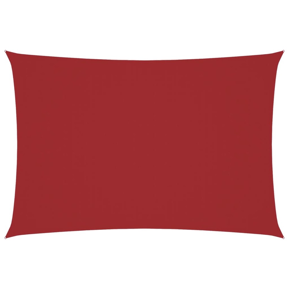 Voile de parasol tissu oxford rectangulaire 3x6 m rouge