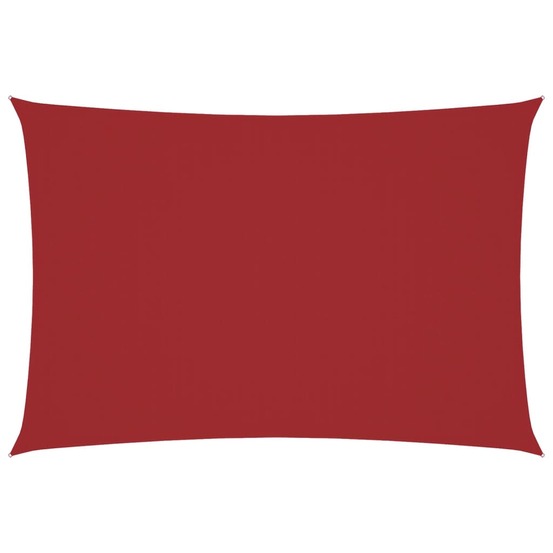 Voile de parasol tissu oxford rectangulaire 3x6 m rouge