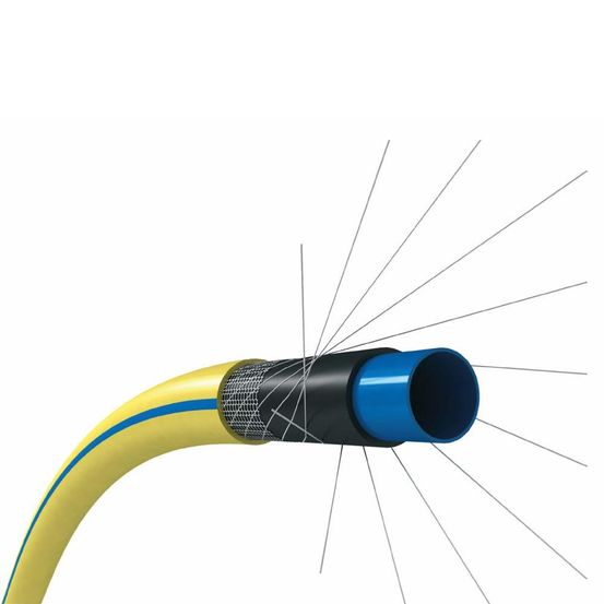 Tuyau arrosage antivrille 25m diam.30mm jaune tubiroll