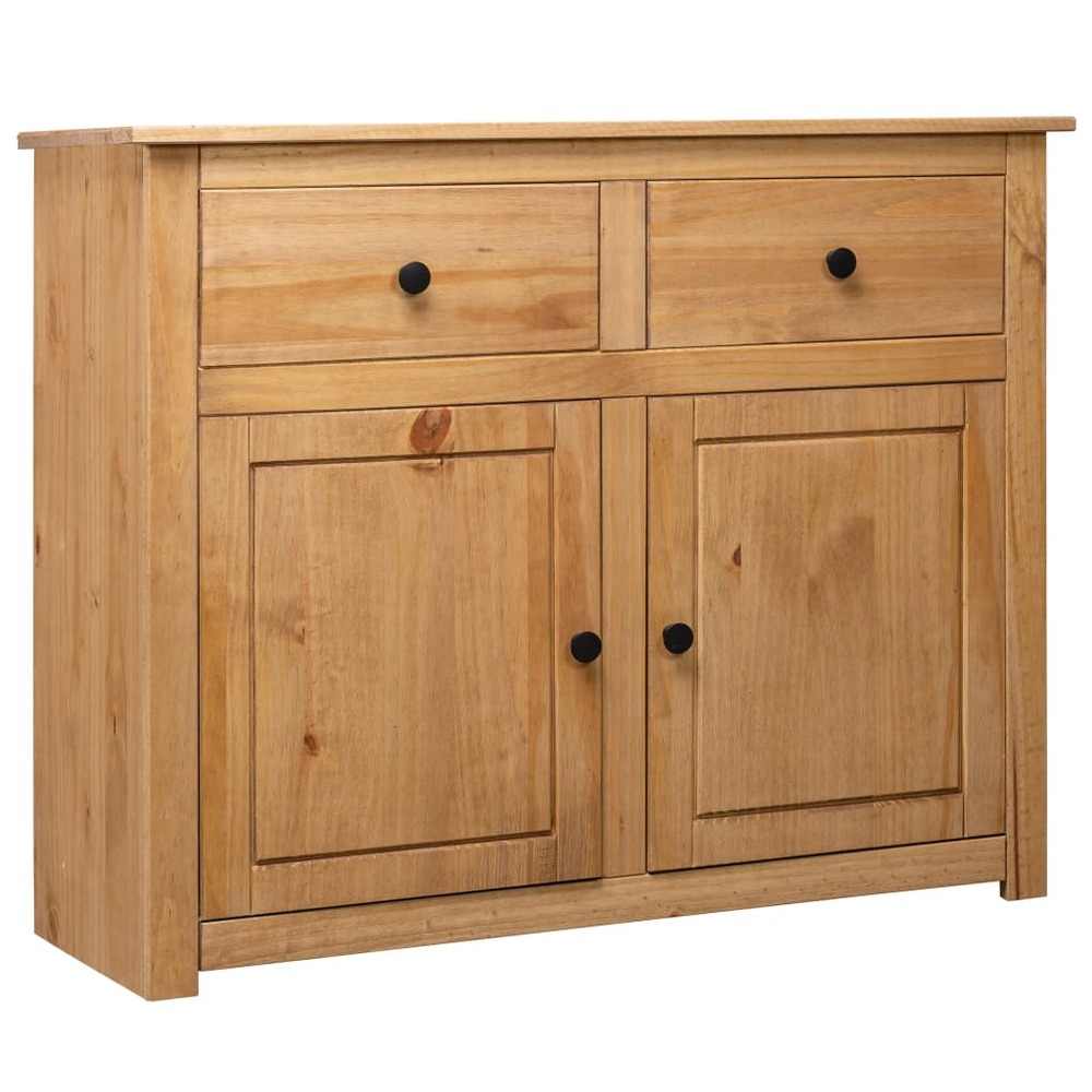 Buffet bahut commode armoire meuble de rangement organisateur cuisine salle de séjour salon 93 x 40 x 80 cm pin solide assort